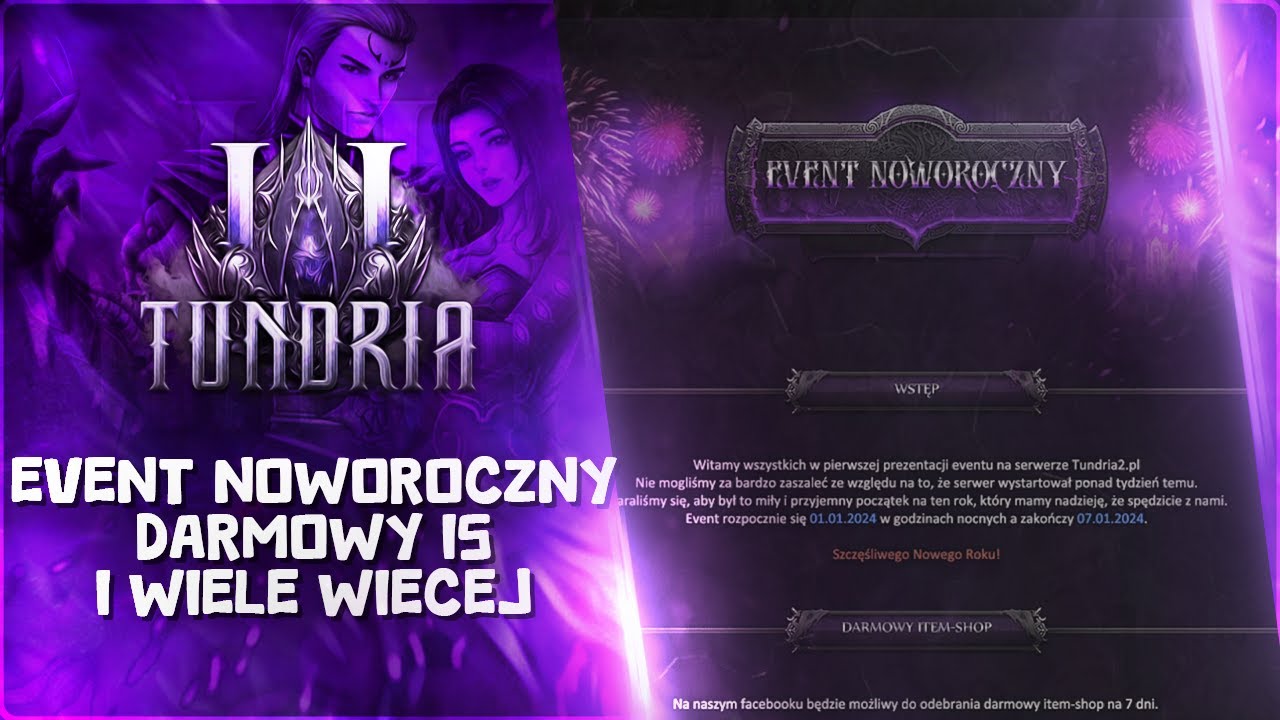 Miniaturka - TUNDRIA2 #8 - EVENT NOWOROCZNY, DARMOWY ITEMSHOP I WIĘCEJ [REUPLOAD]
