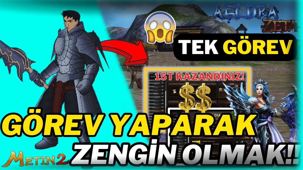 Miniaturka - TEK GÖREV YAPARAK 15T KAZANDIM!! // YENİ EFSANE GÖREVLER!! | #metin2 #metin2pvp #aeldra #2